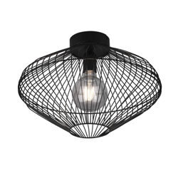 Lindby Ubali plafón con pantalla de jaula en oferta