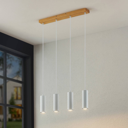 Lindby Maniva lámpara colgante en blanco en oferta