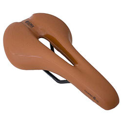 GORIX Sillín de bicicleta cómodo cojín con carril bicicleta de montaña para hombres y mujeres (GX-C19) (marrón claro) precio