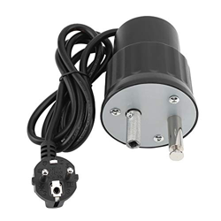 Caiqinlen Motor de Barbacoa, Aluminio de Poco Ruido Negro Motor de Barbacoa para Barbacoa para Comida Campestre(Estándar Europeo 220V) en oferta