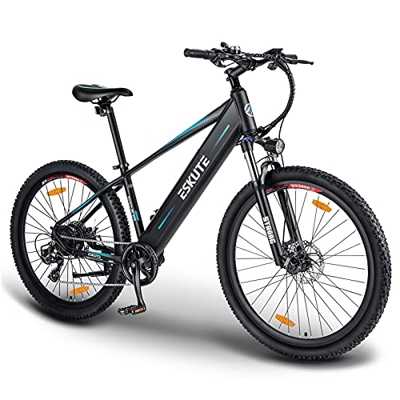 ESKUTE Bicicleta Eléctrica Voyager 27.5'' MTB 36V 12.5Ah para Adultos Unisex, Batería de Litio Extraíble, 250W Motor, Amigo Fiable para día a día y Ex