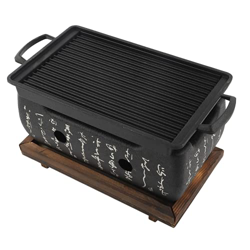 Parrilla de Barbacoa de Estilo Japonés, Estufa de Barbacoa de 24 X 12,5 Cm Horno de Carbón Resistente Al Fuego para Alimentos Placa de Barbacoa Paleta precio
