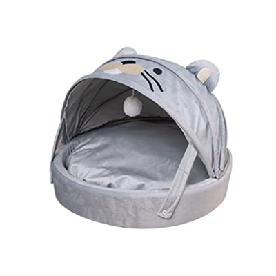 zlw-shop Camas Casa de Gato Cama Linda Gato Cama Arco Iris Tienda de Mascotas Perro Dormir Almohadilla de Dormir cálido Dormir Gato Nido Gato casa Cam
