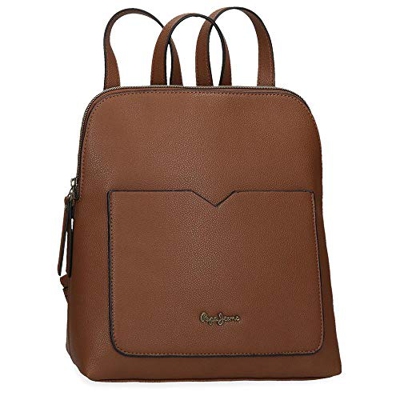 Pepe Jeans India, Mochila Casual Mujeres, Marrón, 21x29x10 cms