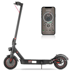 iScooter Patinete Electrico - 10'' Neumático Sólido Plegable Patinete Electrico Adultos Hxasta 35 km de Largo Alcance, Soporta 120kg, Control de App M en oferta