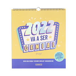 Mr. Wonderful Calendario de pared rasca-rasca - 2022 va a ser genial, Multicolor (WOA11275ES) características