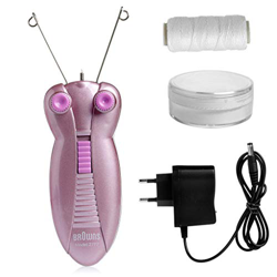 HANBOLI Hair Remover, Electric Body Face Facial Hair Remover Defeatherer Cotton Thread Epilator Kit precio