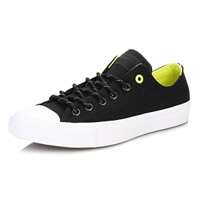 Converse Chuck Taylor All Star II Shield Ox, Zapatillas Unisex Adulto, Negro (Schwarz Schwarz), 36.5 EU