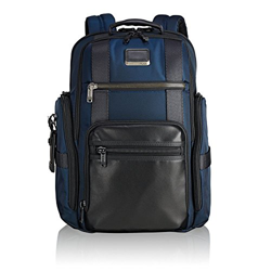 TUMI Alpha Bravo - Sheppard Deluxe Briefpack 15" Mochila tipo casual, 43 cm, 29.76 liters, Azul (Navy) en oferta