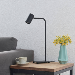 Lindby Sanad lámpara de mesa negra en oferta