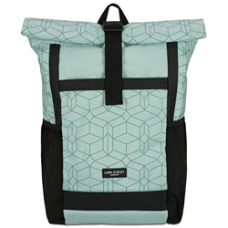 LARK STREET Mochila Enrollable Hombre & Mujer Menta Verde No2 Mochilas de Botellas PET Recicladas para Escolares, Universidad, Viaje - Bolsa Casual Im precio