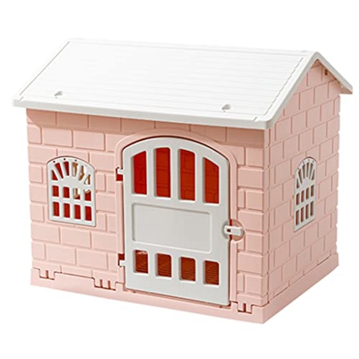 HYJBGGH Caseta de plástico para Perros, caseta Impermeable para Perros medianos, caseta para Cachorros con Entrada Abierta, para Uso en Interiores y E