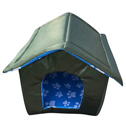 Domybest Niche Gato Errant Casa Plein Air para Animales Compañía Niche para Gato y Perro Exterior de Oxford Impermeable Tienda para Gato Exterior Case en oferta