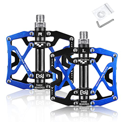 BRGOOD Pedales, Pedales de Bici CNC Aleación de Aluminio Rodamiento Sellado y Pedal Antideslizante para Bicicletas de Montaña 、 Bicicletas de Ciudad y precio