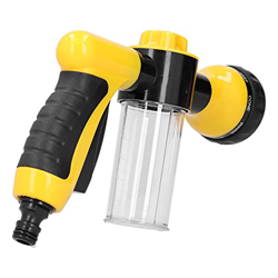KIMISS Dispensador de Espuma para Pistola de Agua, Boquilla para Manguera de Jardín, 8 Modos de Salida, Lavadora, Limpiador de Alta Presión para Coche en oferta