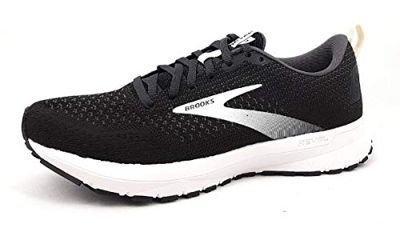 Brooks Revel 4, Zapatillas para Correr Mujer, Black Oyster Silver, 37.5 EU