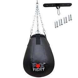 Fox-Fight – Pera de boxeo de piel sintética (relleno), color negro precio
