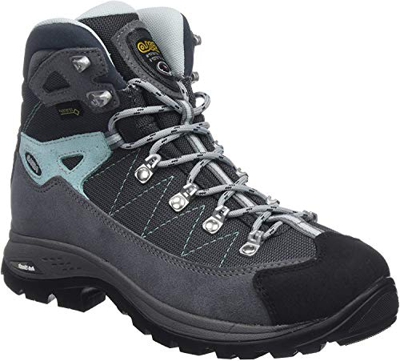 Asolo Finder GV Ml, Zapatos de High Rise Senderismo Mujer, Gris (Grigio/Gunmetal/Bleu Pool A177), 37.5 EU