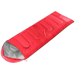 Bolsa De Dormir Ligero De Peso Ligero Saco De Dormir Que Acampa 3 Temporada De Camping Engranaje Equipo con Tapa para Adultos Que Viajen Rojo del Send precio