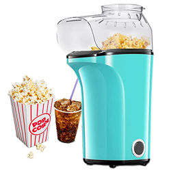 Palomitero Maíz de Aire Caliente,1400W Eléctrica Casera Máquina de Palomitas con Taza Medidora, 120g de Palomitas de Maíz Rápidas en 3 minutos, sin BP características