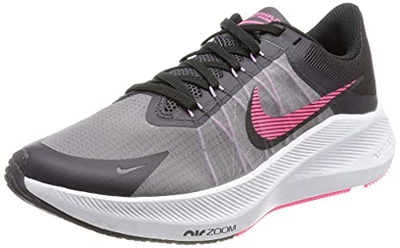 Nike Winflo 8, Zapatillas para Correr Mujer, Gris Cave Purple Hyper Pink Black Lilac, 41 EU