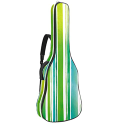 Beginner Acoustic Guitar Bundle Tamaño completo Spruce Top Cutaway Acoustic Guitarra bolsa, Acuarela Rayas Verde Azul precio