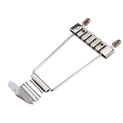 EXCEART Puente de La Pieza Trasera Ajustable de 6 Cuerdas para El Arquetro de Jazz Accesorios de Reemplazo de Guitarra de Metal en oferta