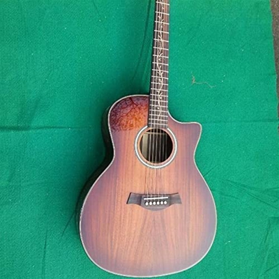 AMINIY Todas Guitarra Acústica Corporal Acabado De La Puesta De Sol De Guitarra Acústica Eléctrica Acústico 41 Pulgadas Guitarra (Color : Guitar Only,