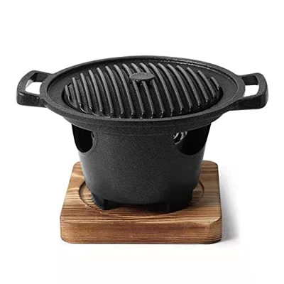 shandianniao Una Persona Barbacoa Parrilla Coreano Barbacoa Parrilla Menos Humo hogar pequeño Interior carbón de carbón Grill japonés Barbacoa Bandeja