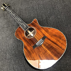 AMINIY 41 Pulgadas Black-Amarillo Sandalia Sandalia Acústica Sólido Top Armés Acoustic Guitarra Eléctrica Ebony Fingerboard Guitarra (Color : Guitar O características