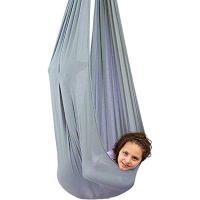 Hamaca Colgante, Swing Sensorial De Nylon para Niños, Swing De Terapia Ajustable para Niños con Accesorios De Montaje, Adecuado para Autismo, Tdahd(Si