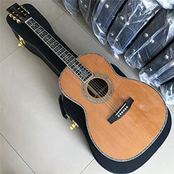 AMINIY 39 Pulgadas De Cedro Sólido 000 Estilo Guitarra Acústica Real Ébano Finderboard Palisandro De Palisandón Y Lados Guitarra (Color : Guitar, Size en oferta