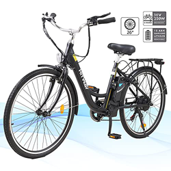 HITWAY Bicicleta eléctrica de 26"para Adultos, Bicicleta eléctrica con batería extraíble de Motor de 250W, 3 Modos de Trabajo Ajustables, Bicicleta el en oferta