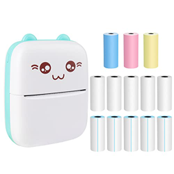 Furado Mini Impresora Termica,Impresora Térmica Portátil Impresora Fotográfica con Papel Térmico de 14 Rollos y una Pegatina,Compatible con iOS y Andr características