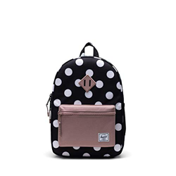 Herschel Heritage Mochila juvenil, Lunares Negro y Blanco en oferta