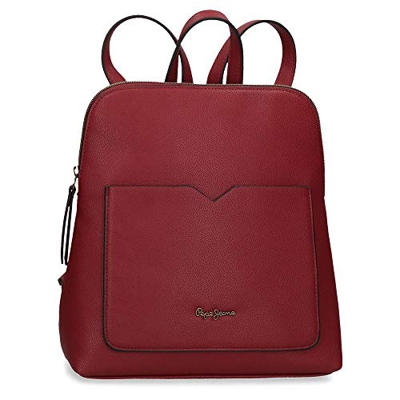 Pepe Jeans India, Mochila Casual Mujeres, Burdeos, 21x29x10 cms