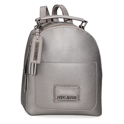 Pepe Jeans Cira Mochila Gris 21x25x11 cms Piel sintética 5,77L características