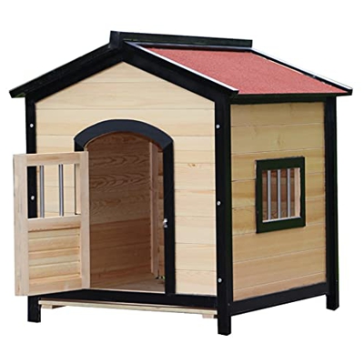 XYF Casa para Perros de Madera Maciza pequeña y Mediana al Aire Libre Perrera de Madera para Perros Perrera para Gatos Perrera Perros Grandes (Size : 