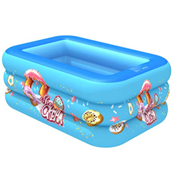 YFFTTKD Piscina Inflable, 47 x33 x13.8in, Piscina Familiar Rectangular Espesa para Exteriores, jardín, Patio Trasero, Fiesta de Agua de Verano características
