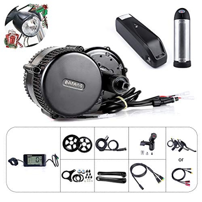 Bafang BBS01B 36V 250W / 350W / 500W Kit de Conversión de Bicicletas Eléctricas, Batería de Tubo descendente Opcional de 36 V 7,8Ah/10Ah/15,6Ah/17,4Ah
