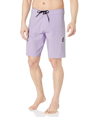 Volcom Lido Solid Mod 20" Bañador, Hombre, Lilac, 31