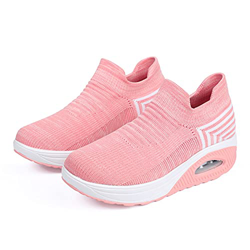LQIAO Zapatillas Mujer Casual Deportivas Caminar para Mujer Deporte Zapatos de Correr Running Sneakers Ligeras Zapato Slip on Calzado de Blanda Transp características