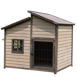 HYJBGGH Casas para Perros para Perros Grandes - Casa para Perros De Interior Resistente A La Intemperie - Casa para Perros con Aislamiento De Madera - precio
