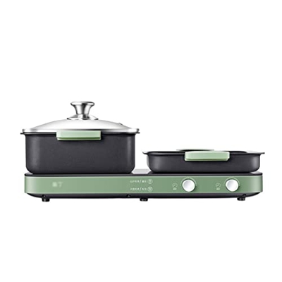 LZL Olla Caliente Hogar multifunción Barbacoa Hot-Pot All-in-One Pot Pot de 7 velocidades Ajuste de Parrilla eléctrica Parrilla de Barbacoa Parrilla e