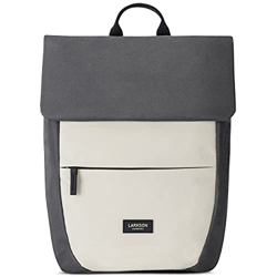 LARKSON Mochila Mujer Pequeña Beis/Gris antracita - RONJA - Mochila Moderna y hecha de Botellas de PET recicladas - Universidad, el Ocio o el Trabajo  características
