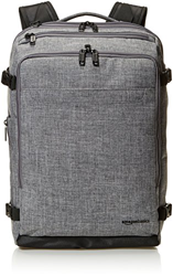 Amazon Basics - Mochila compacta de viaje, Gris, para viajes de fin de semana en oferta
