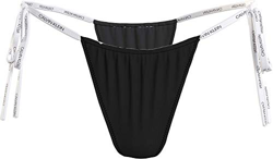 Calvin Klein Bottom Bragas de Bikini, Pvh Black, M para Mujer precio
