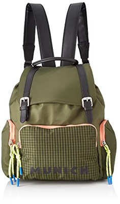 Munich DEEP BACKPACK KHAKI, BAGS para Mujer, Mediano