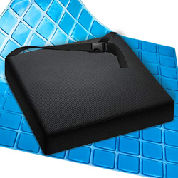 AIESI® Cojín Antiescaras Profesional (Certificado) Memory en Poliuretano expandido con cojín Interior de Gel viscoelástico y cinturón cm 44x44x7h precio