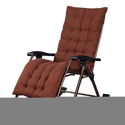 GLXLSBZ Mecedora de jardín al Aire Libre marrón para Adultos Relax Comfort | Tumbona Plegable Sillas Tumbona Sillas reclinable con Cushi